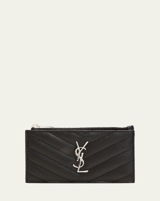 Fragments YSL Quilted Leather Card Case